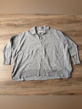 LOFT Women’s grey collared sweater
